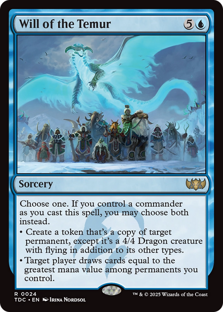 Will of the Temur [Tarkir: Dragonstorm Commander] | Good Games Adelaide SA