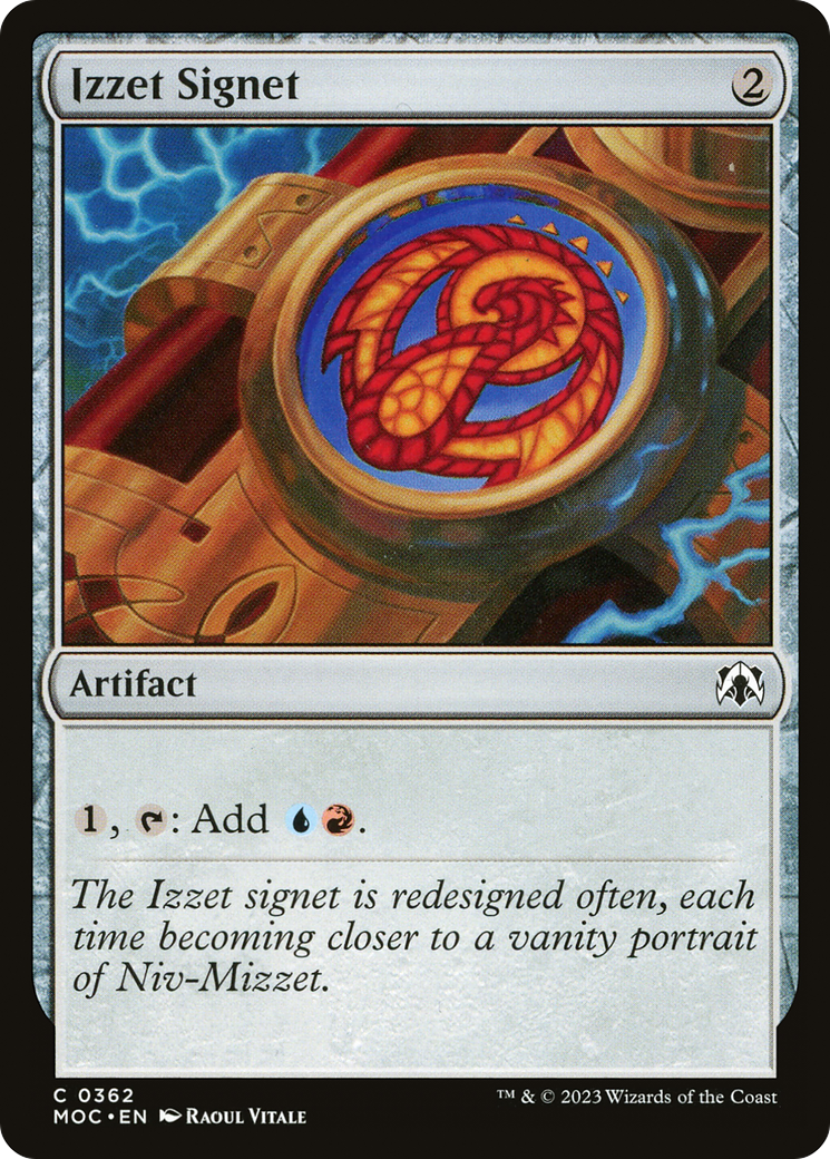 Izzet Signet [March of the Machine Commander] | Good Games Adelaide SA