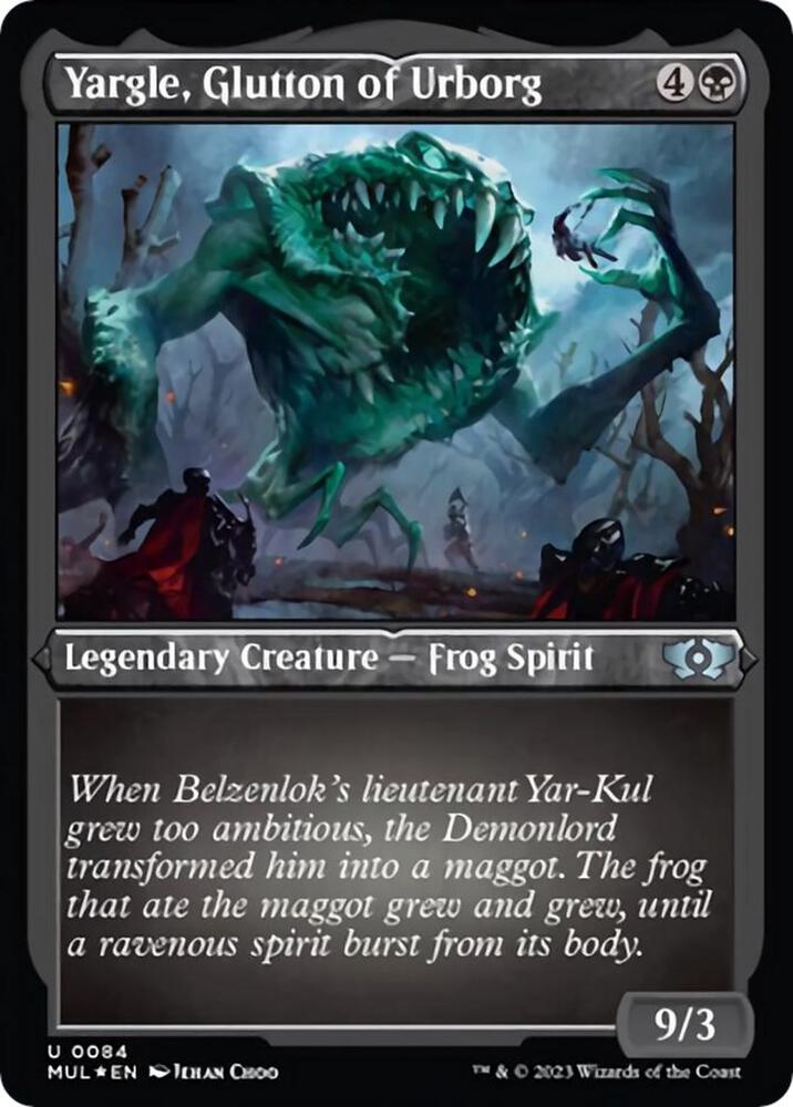 Yargle Glutton of Urborg Foil Etched 84 (March of the Machine: Multiverse Legends)  - Foil | Good Games Adelaide SA
