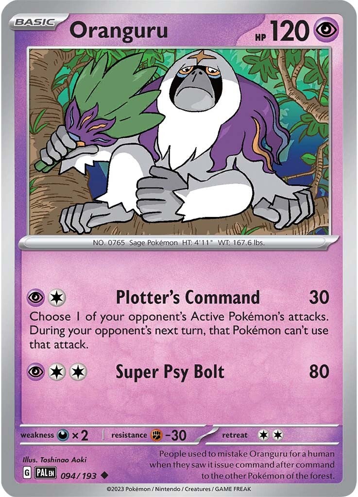Oranguru (094/193) [Scarlet & Violet: Paldea Evolved] | Good Games Adelaide SA