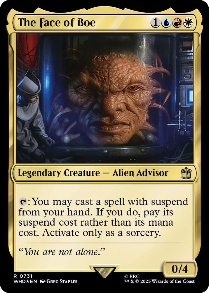 The Face of Boe 731 (Universes Beyond: Doctor Who)  - Foil | Good Games Adelaide SA