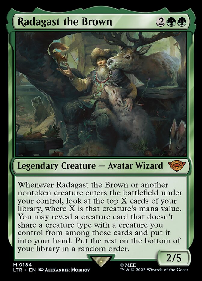 Radagast the Brown 184 (Universes Beyond: The Lord of the Rings: Tales of Middle-earth)  - Foil | Good Games Adelaide SA