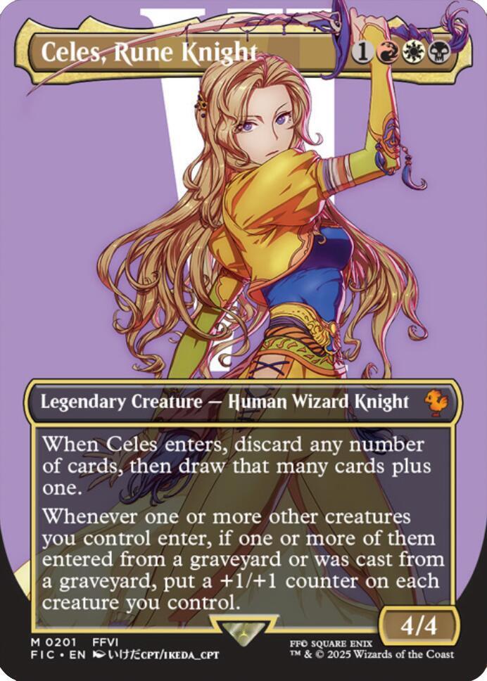 Celes, Rune Knight 201 (Commander: FINAL FANTASY)  - Foil | Good Games Adelaide SA