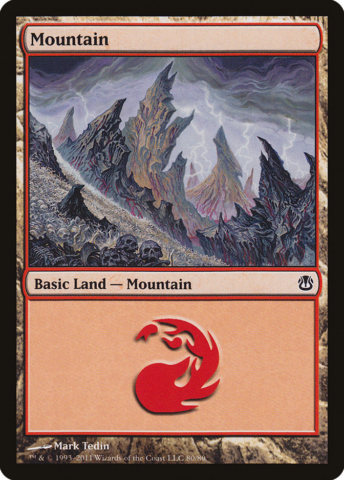 Mountain (80) [Duel Decks: Ajani vs. Nicol Bolas] | Good Games Adelaide SA