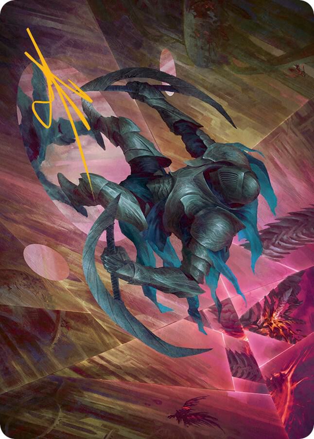 Xerex Strobe Knight Art CardGold Stamped Signature 20 (Art Series: March of the Machine)  | Good Games Adelaide SA