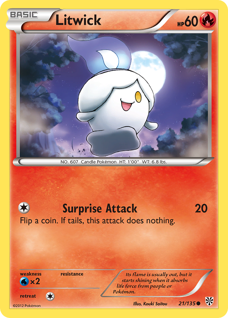 Litwick (21/135) [Black & White: Plasma Storm] | Good Games Adelaide SA