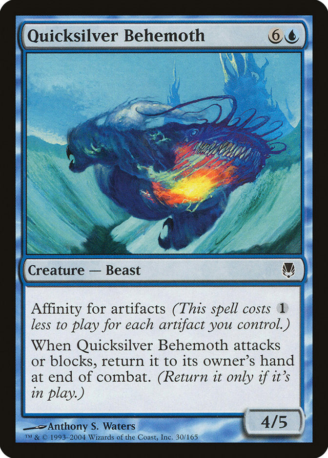 Quicksilver Behemoth 30 (Darksteel)  - Foil | Good Games Adelaide SA