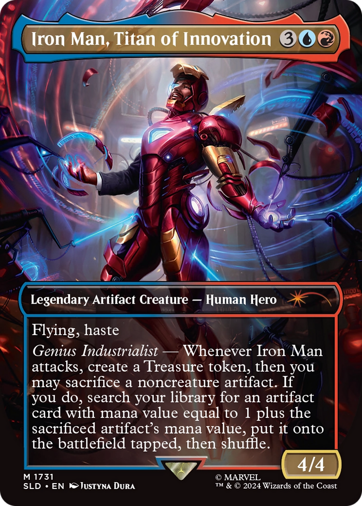 Iron Man, Titan of Innovation (Rainbow Foil) [Secret Lair Drop Series] | Good Games Adelaide SA