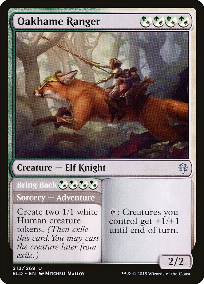Oakhame Ranger // Bring Back 212 (Throne of Eldraine)  | Good Games Adelaide SA
