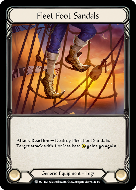 Fleet Foot Sandals [OUT182] (Outsiders)  Cold Foil | Good Games Adelaide SA