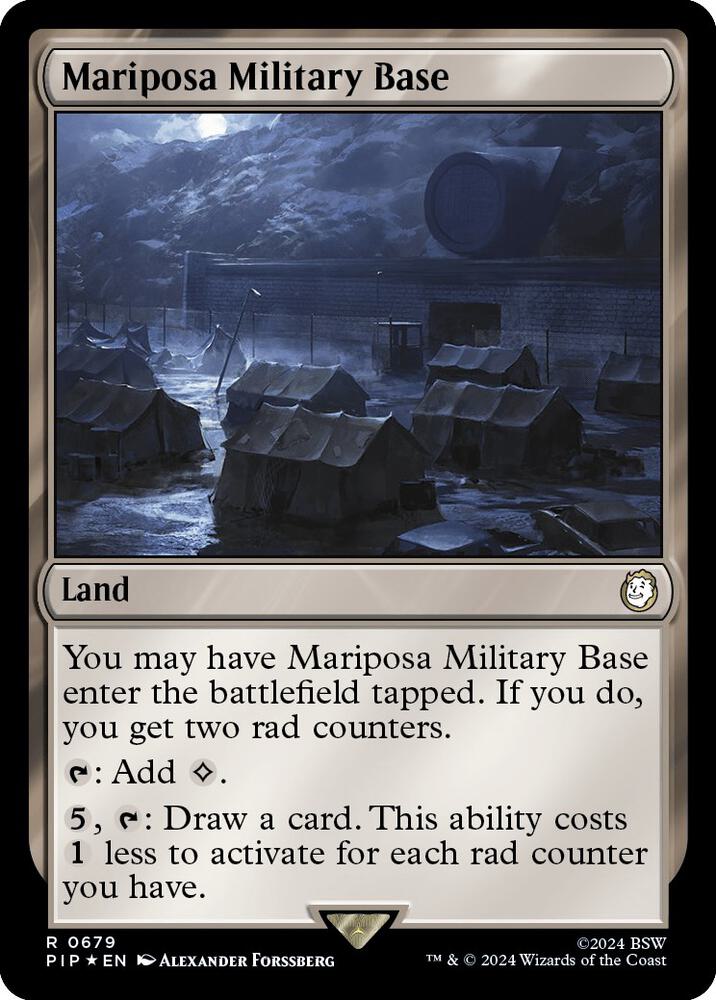 Mariposa Military Base 679 (Universes Beyond: Fallout)  - Foil | Good Games Adelaide SA