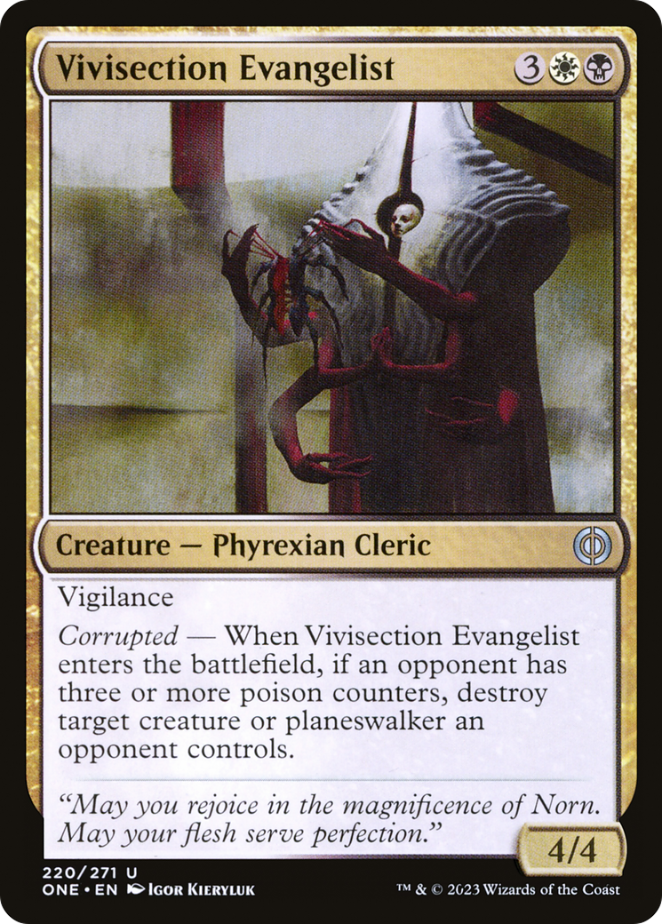 Vivisection Evangelist [Phyrexia: All Will Be One] | Good Games Adelaide SA