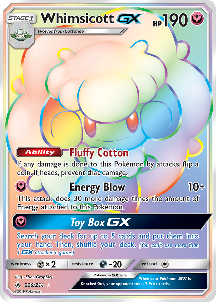 Whimsicott GX (226/214) [Sun & Moon: Unbroken Bonds] | Good Games Adelaide SA
