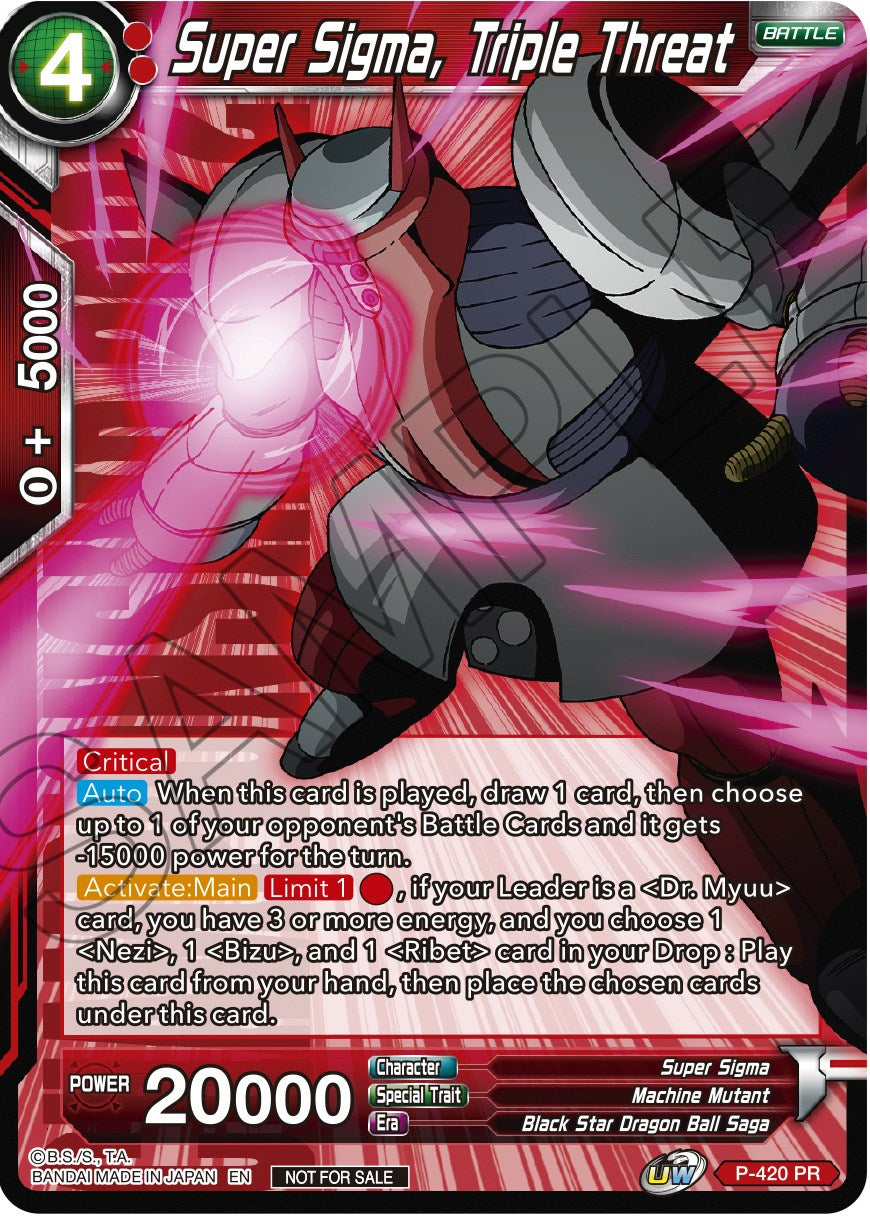 Super Sigma, Triple Threat (Championship Pack 2022 Vol.2) (P-420) [Promotion Cards] | Good Games Adelaide SA