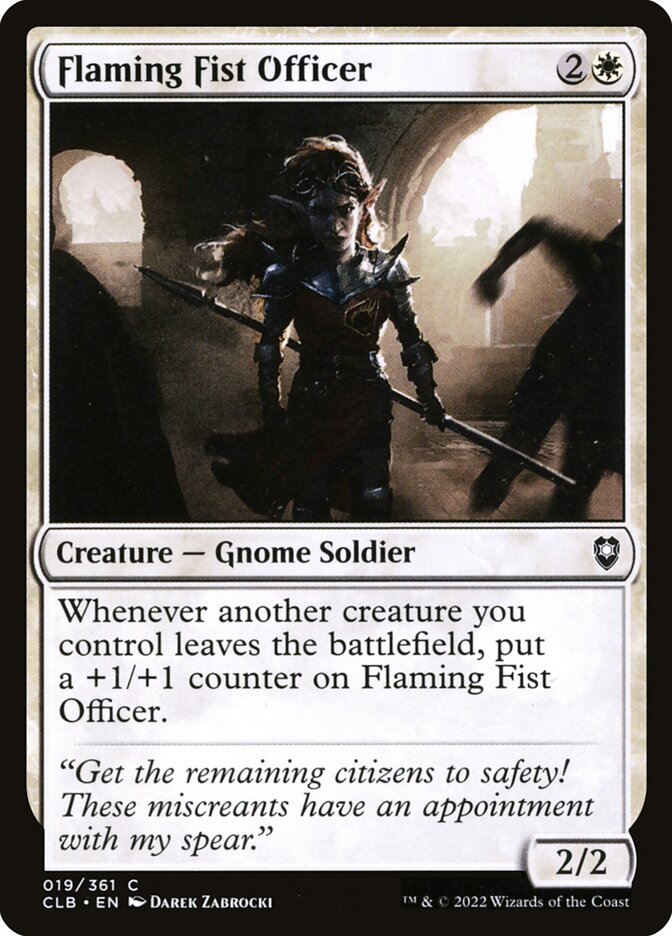 Flaming Fist Officer 19 (Commander Legends: Battle for Baldur's Gate)  - Foil | Good Games Adelaide SA