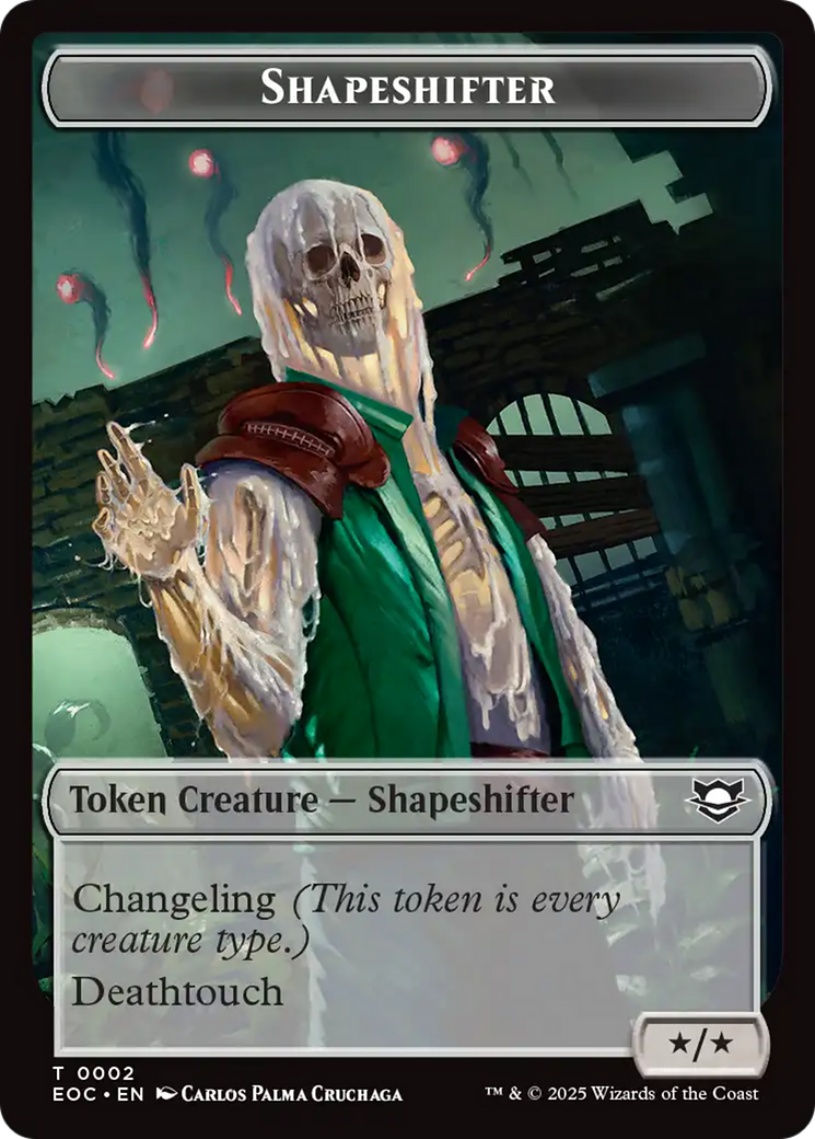 Shapeshifter // Golem (0013) Double-Sided Token [Edge of Eternities Commander Tokens] | Good Games Adelaide SA
