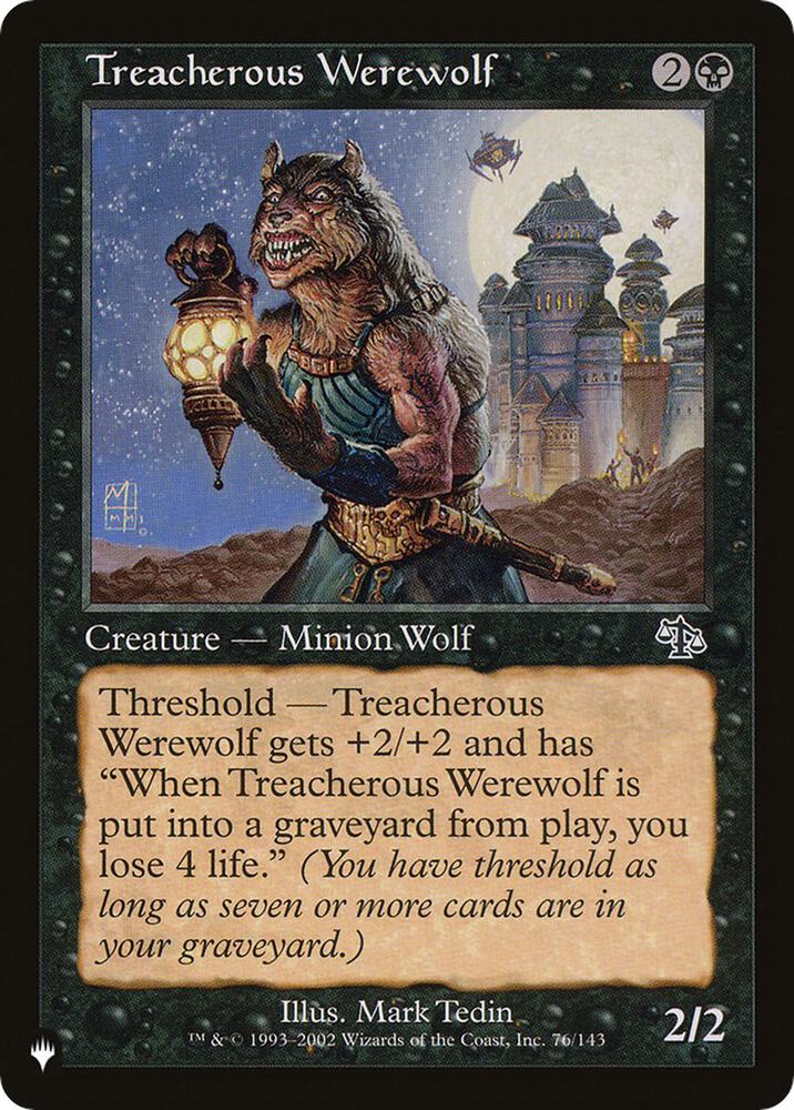 Treacherous Werewolf 76/143 (The List Reprints)  | Good Games Adelaide SA