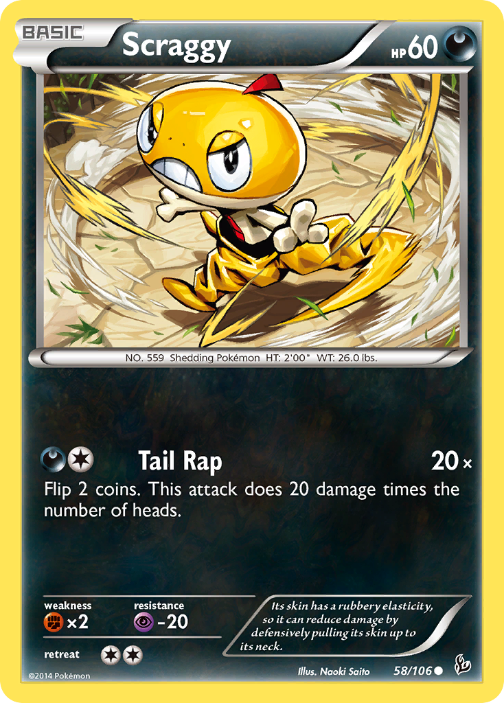 Scraggy (58/106) [XY: Flashfire] | Good Games Adelaide SA