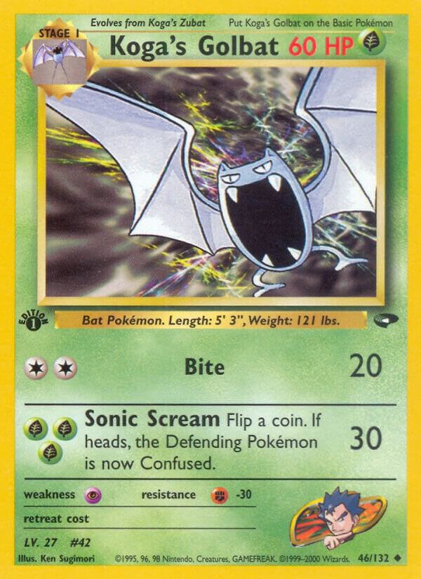 Koga's Golbat 046/132 (Gym Challenge)  - 1st Edition | Good Games Adelaide SA