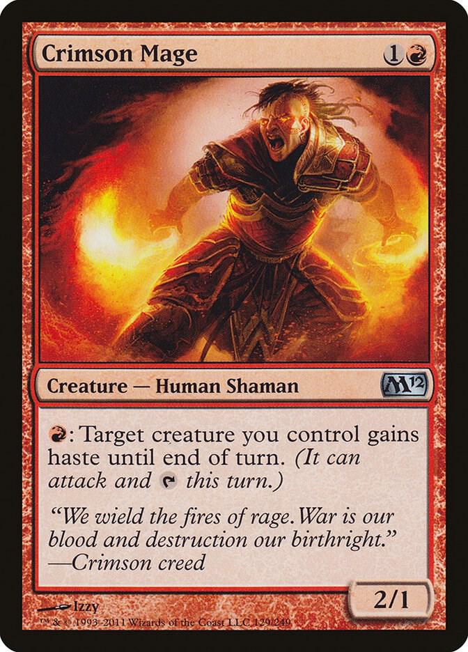 Crimson Mage 129 (Magic 2012 (M12))  | Good Games Adelaide SA