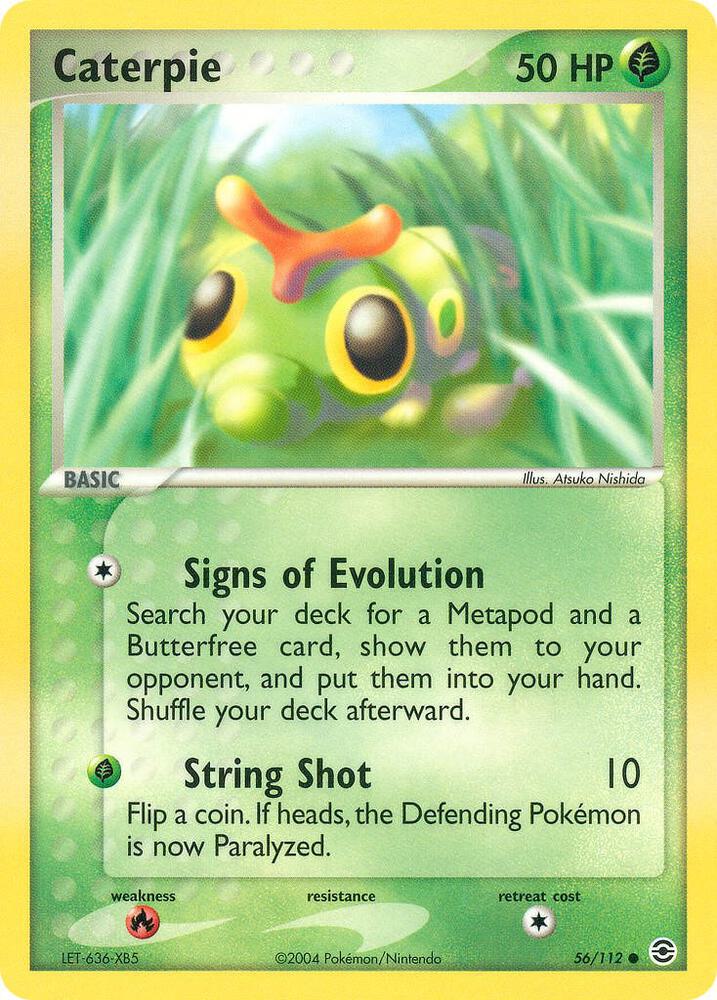Caterpie 56/112 (FireRed & LeafGreen)  - Reverse Holofoil | Good Games Adelaide SA
