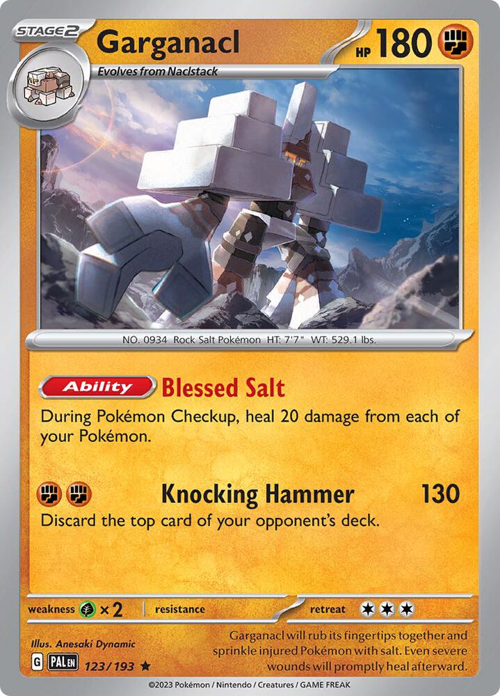 Garganacl 123/193 (SV02: Paldea Evolved)  - Holofoil | Good Games Adelaide SA