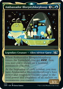 Ambassador Blorpityblorpboop Showcase 254 (Unfinity)  - Foil | Good Games Adelaide SA