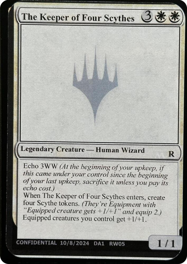 The Keeper of Four Scythes  (Un-Known Event Playtest Cards)  | Good Games Adelaide SA
