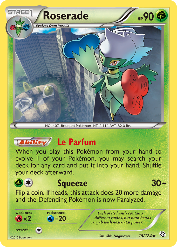 Roserade (15/124) [Black & White: Dragons Exalted] | Good Games Adelaide SA