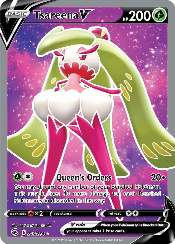Tsareena V Full Art 246/264 (SWSH08: Fusion Strike)  - Holofoil | Good Games Adelaide SA