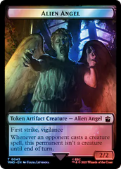 Alien Angel // Alien Salamander Double-Sided Token (Surge Foil) [Doctor Who Tokens] | Good Games Adelaide SA