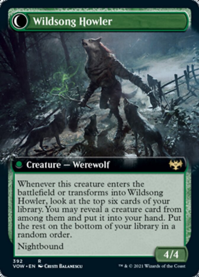 Howlpack Piper // Wildsong Howler (Extended) [Innistrad: Crimson Vow] | Good Games Adelaide SA