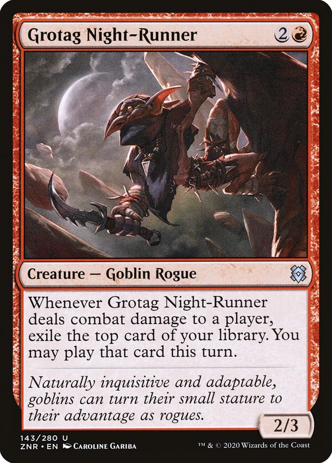 Grotag Night-Runner 143/280 (Zendikar Rising)  - Foil | Good Games Adelaide SA