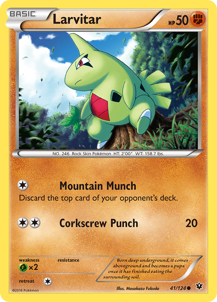 Larvitar (41/124) [XY: Fates Collide] | Good Games Adelaide SA