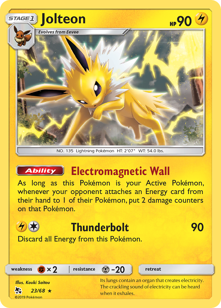 Jolteon (23/68) [Sun & Moon: Hidden Fates] | Good Games Adelaide SA