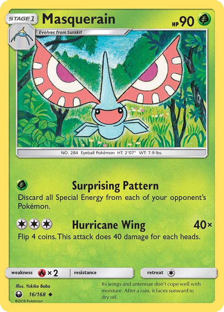 Masquerain 16/168 (SM - Celestial Storm)  | Good Games Adelaide SA