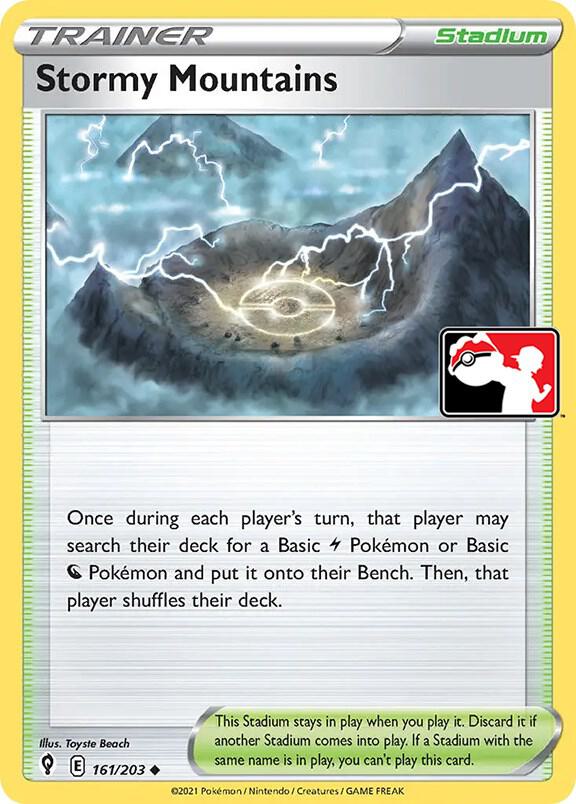 Stormy Mountains Duplicate 161/203 (Prize Pack Series Cards)  - Holofoil | Good Games Adelaide SA