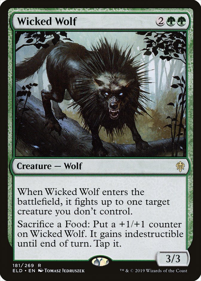 Wicked Wolf [Throne of Eldraine] | Good Games Adelaide SA