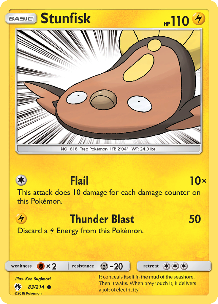Stunfisk (83/214) [Sun & Moon: Lost Thunder] | Good Games Adelaide SA