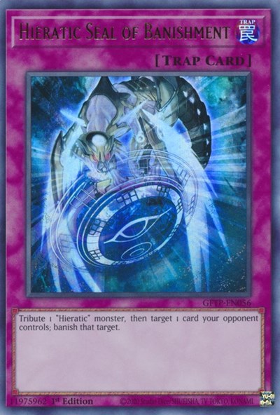 Hieratic Seal of Banishment [GFTP-EN056] Ultra rare | Good Games Adelaide SA