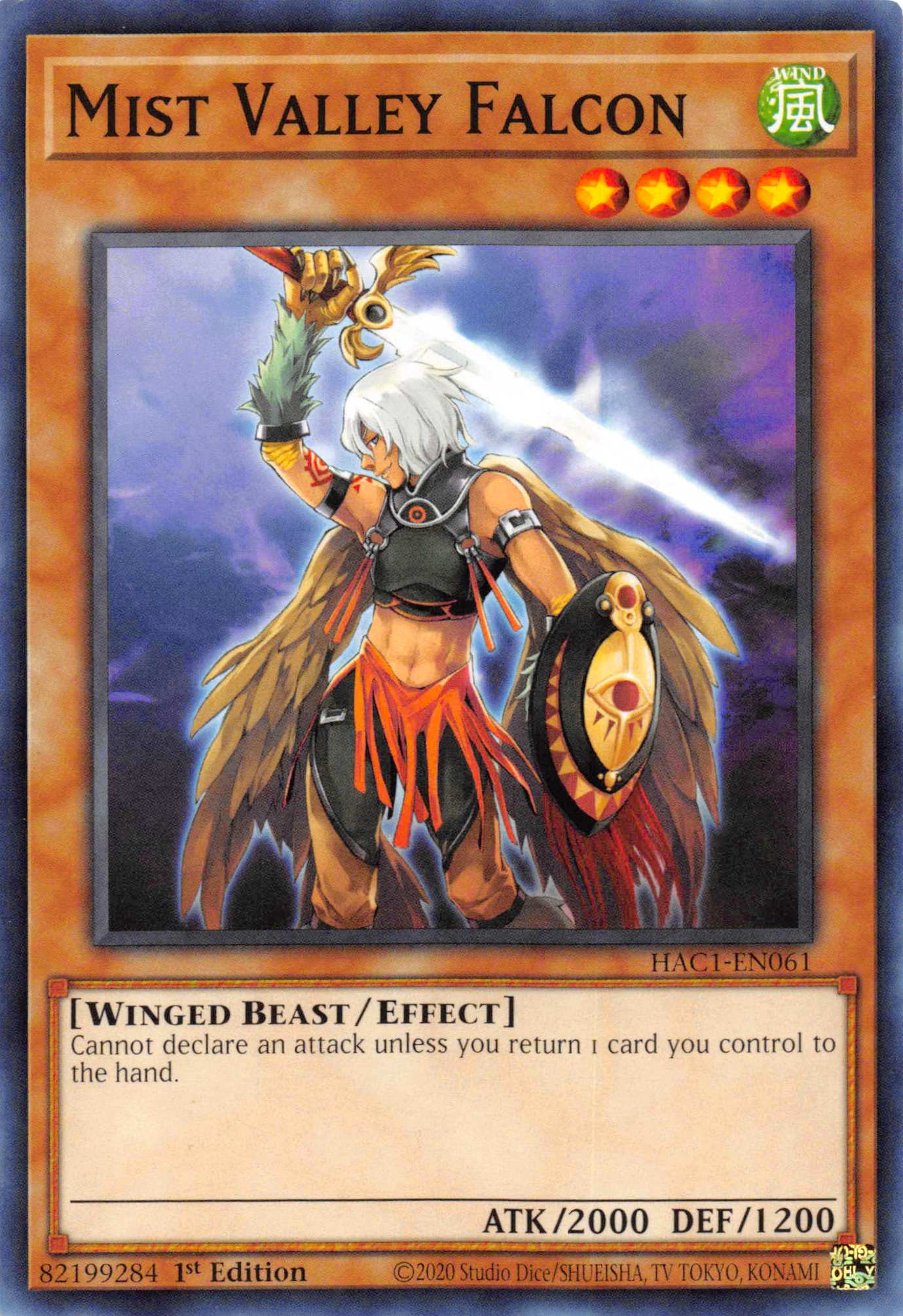 Mist Valley Falcon [HAC1-EN061] Common | Good Games Adelaide SA