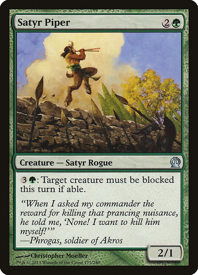 Satyr Piper 175 (Theros)  - Foil | Good Games Adelaide SA