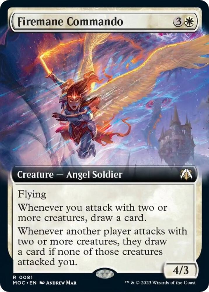 Firemane Commando 81 (Commander: March of the Machine)  - Extended Art Foil | Good Games Adelaide SA