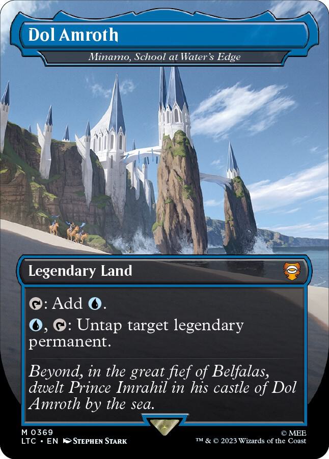 Dol Amroth Minamo School at Waters Edge 369 (Commander: The Lord of the Rings: Tales of Middle-earth)  - Borderless Foil | Good Games Adelaide SA