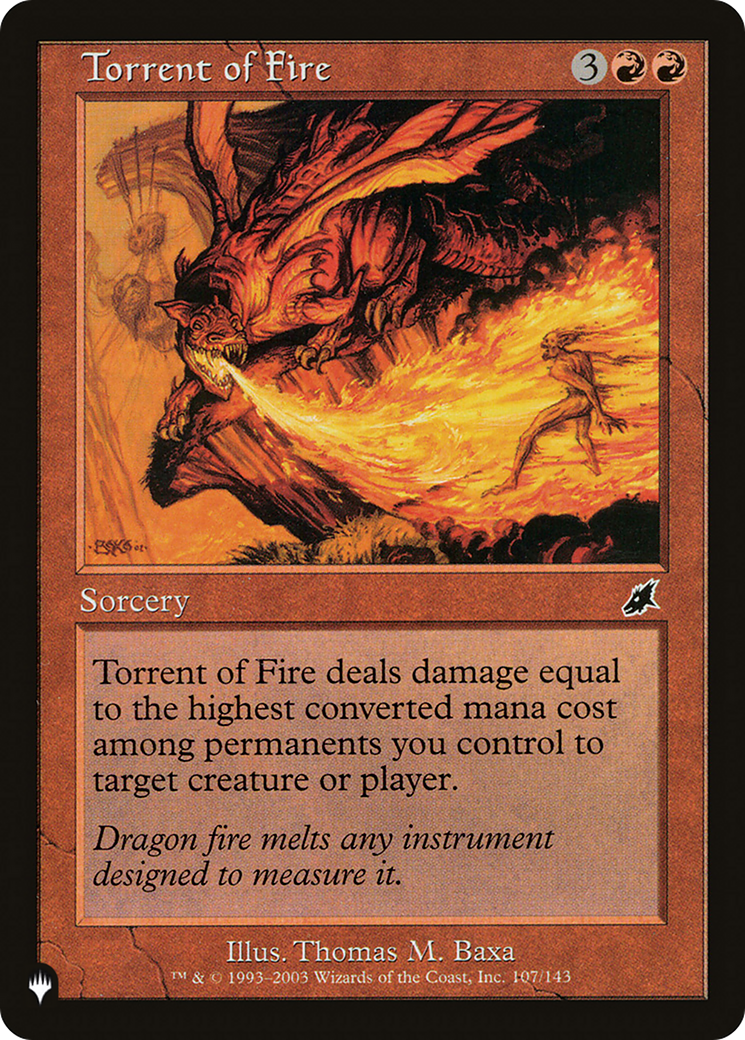 Torrent of Fire [The List Reprints] | Good Games Adelaide SA