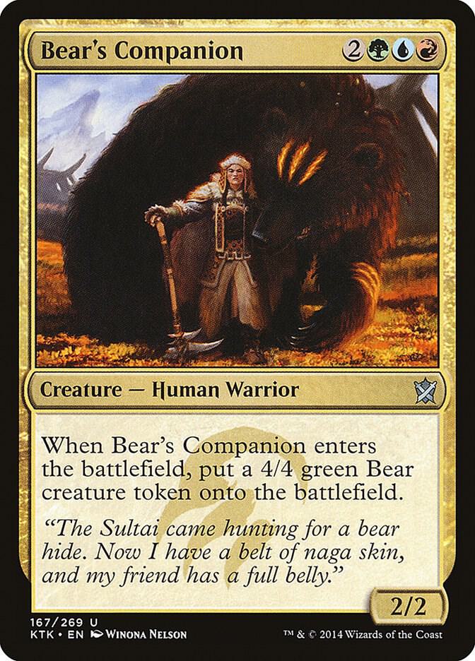 Bear's Companion 167 (Khans of Tarkir)  - Foil | Good Games Adelaide SA