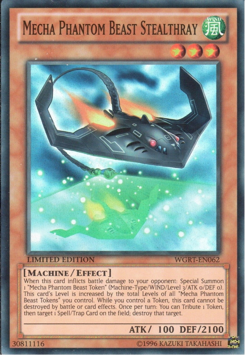 Mecha Phantom Beast Stealthray [WGRT-EN062] Super Rare | Good Games Adelaide SA