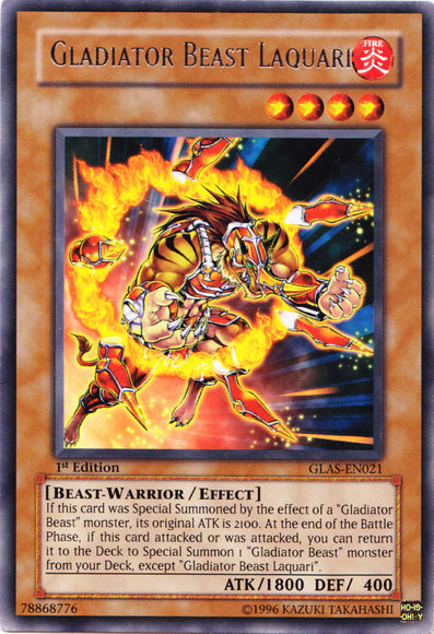 Gladiator Beast Laquari [GLAS-EN021] Rare | Good Games Adelaide SA