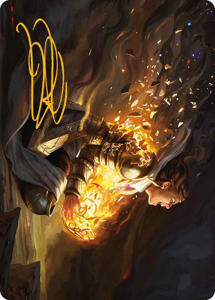 Vanish into Eternity Art Card (Gold-Stamped Signature) [Phyrexia: All Will Be One Art Series] | Good Games Adelaide SA