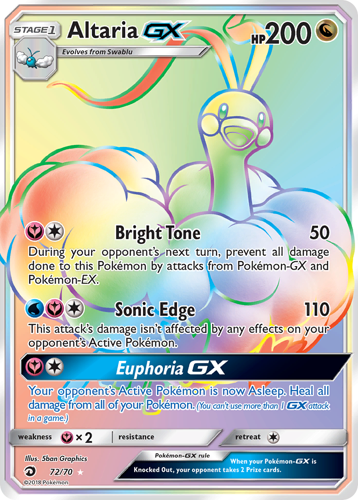 Altaria GX (72/70) [Sun & Moon: Dragon Majesty] | Good Games Adelaide SA